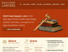 Tablet Screenshot of goldcoast-lawyers.com